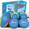 Billeeit Water Skipping Balls Set for Pool Play, Include 1 Rugby, 2 Balls and 2 Discs, Rainbow Color Splash Water Bouncing Balls, Fun Beach Toys & Games for Kids 3+ 4-8-12 and Adults view 1