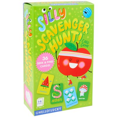 C.R. Gibson Card Games for Kids - Family Favorite Colorful Game Cards, 36-Count, Silly Scavenger Hunt