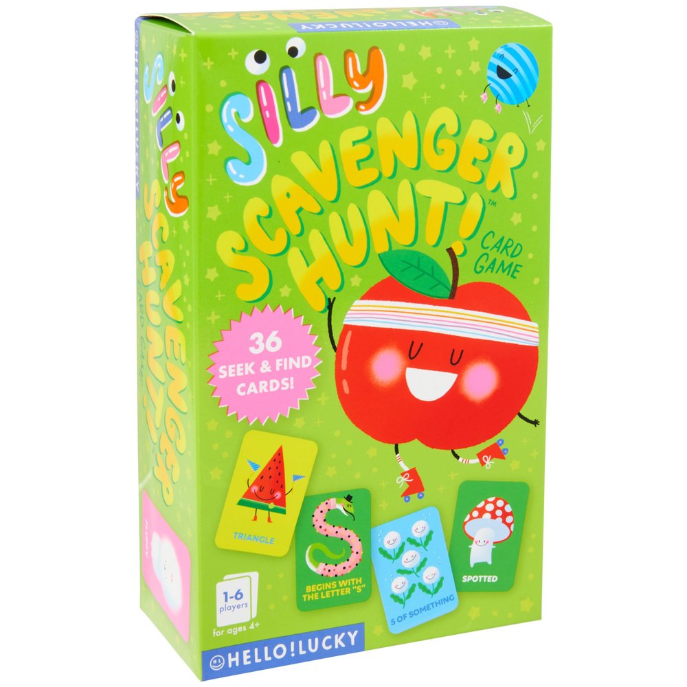 C.R. Gibson Card Games for Kids - Family Favorite Colorful Game Cards, 36-Count, Silly Scavenger Hunt