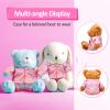 Bunnycool 2 Pcs PJ's Bear Clothes Outfit, Fit Most 12-16 Inch Bears Stuffed Clothes Pajamas Plushy for Stuffed , Pre Kindergarten Toys(Pink,Pajamas) view 4