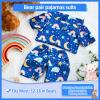 Bunnycool 2 Pcs PJ's Bear Clothes Outfit, Fit Most 12-16 Inch Bears Stuffed Clothes Pajamas Plushy for Stuffed , Pre Kindergarten Toys(Blue,Pajamas) view 2