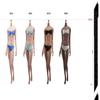 1/6 Scale Female Body,12inch Female Super Flexible Medium Bust Seamless Action Figure Body Collection (S02B Black Skin) view 2