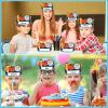 WhatSign 100th Day School Paper Crowns for Kids - 24 Pcs, Decorations, Birthday Party Hats for Classroom Supplies view 2