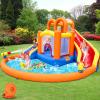 Umbalir 14.2x12.8FT Inflatable Water Park, Giant Slide Bounce House With 2 Long Slides, Thrilling Climbs, Trampoline and Big Splash Pool - 650W Air Blower Included view 2