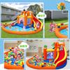 Umbalir 14.2x12.8FT Inflatable Water Park, Giant Slide Bounce House With 2 Long Slides, Thrilling Climbs, Trampoline and Big Splash Pool - 650W Air Blower Included view 4