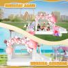 AKSPORT White Bounce House Inflatable Jumping Castle with Slide & Air Blower for Kids, Wedding & Birthday Parties, 17 * 11 * 10FT view 2