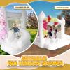 AKSPORT White Bounce House Inflatable Jumping Castle with Slide & Air Blower for Kids, Wedding & Birthday Parties, 17 * 11 * 10FT view 3
