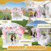 AKSPORT White Bounce House Inflatable Jumping Castle with Slide & Air Blower for Kids, Wedding & Birthday Parties, 17 * 11 * 10FT view 4