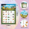 Foosproea Camping Bingo Cards, Camp Bingo Games for 24 Players, Camp Adventure Games for Family Friends Large Group Activities, Hike Field Trip Holiday Party Favors Supplies Decorations(24) view 2