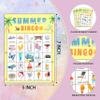 Foosproea Summer Bingo Cards, Hawaiian Bingo Games for 24 Players, Summer Games for Family Friends Large Group Activities, Tropical Summer Party Favors Supplies Decorations(20) view 2