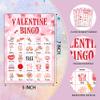 Foosproea Valentine Bingo Cards, Valentine's Day Bingo Games for 24 Players, Valentine Games for Family Friends Large Group Activities, Valentine Party Favors Supplies Decorations(18) view 2