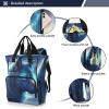 Haskirky Wolf Multi function Waterproof Diaper Bag,Portable Travel Diaper Back Pack Large Capacity with Insulated Pockets and Stroller Straps,Diaper Bags For Baby Girl Boy view 2