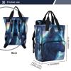 Haskirky Wolf Multi function Waterproof Diaper Bag,Portable Travel Diaper Back Pack Large Capacity with Insulated Pockets and Stroller Straps,Diaper Bags For Baby Girl Boy view 3