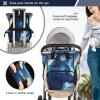 Haskirky Wolf Multi function Waterproof Diaper Bag,Portable Travel Diaper Back Pack Large Capacity with Insulated Pockets and Stroller Straps,Diaper Bags For Baby Girl Boy view 4