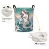 Foruidea Fantasy Mermaid In Lake Laundry Basket,Laundry Hamper,Collapsible Storage Bin, Oxford Fabric Clothes Baskets,Nursery Hamper For Home,Office,Dorm,Gift Basket view 2