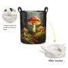 Foruidea Forest Mushrooms Laundry Basket,Laundry Hamper,Collapsible Storage Bin, Oxford Fabric Clothes Baskets,Nursery Hamper For Home,Office,Dorm,Gift Basket view 2