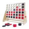 GOTHINK Giant Wooden 4 in A Row Game Includes 42 Pcs Dics, Large Size Four in a Row Game 2Ft 4-in-a-Row Connect Games - Fun Indoor and Outdoor Board Games for Teens and Adults view 1