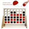 GOTHINK Giant Wooden 4 in A Row Game Includes 42 Pcs Dics, Large Size Four in a Row Game 2Ft 4-in-a-Row Connect Games - Fun Indoor and Outdoor Board Games for Teens and Adults view 3