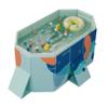 TQQEPOOL Foldable Dog Swimming Pool,Collapsible PVC Kiddie Pool for Dogs,Indoor Outdoor Pool Leakproof Bathing Tub for Cat Doggie Pet Kids (Color : Dieff Blue, Size : 1.6m) view 1
