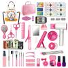 RedCrab Kids Beauty Salon Toy Set, Girls Salon Hair Stylist Pretend Makeup Kit Includes Kids Hair Dryer, Comb, Makeup Bag and Other Accessories, 3-8 Years Ideal Gift for Children view 1