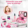RedCrab Kids Beauty Salon Toy Set, Girls Salon Hair Stylist Pretend Makeup Kit Includes Kids Hair Dryer, Comb, Makeup Bag and Other Accessories, 3-8 Years Ideal Gift for Children view 3