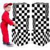 Dispowreath 6 Pcs Checkered Birthday Party Decor Race Car Large Box, 11.8 view 1