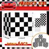 Dispowreath 6 Pcs Checkered Birthday Party Decor Race Car Large Box, 11.8 view 2