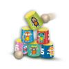 SES Creative 02311 - Can toss, Colourful cans with Wooden Balls, Agility Game for Children view 3