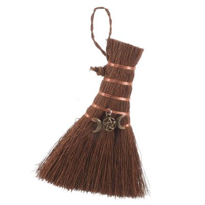 HOLIDYOYO Mini Broom Pendant for Halloween Decor Elegant Hanging Witch Broom Craft Accessory for Projects for Parties and Home Decoration Realistic Design
