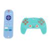 2 Pack Silicone Baby s TV Remote Control Shape Educational Chew Sensory Teethers for Babies 6 to 18 Months (Blue Cyan) view 1