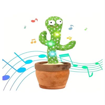 CuLtP 1pc-Dancing Talking Cactus Toys for Baby Boys and Girls, Singing Mimicking Recording Repeating What You Say Sunny Cactus Up Plus, Green, 1005005981362659