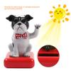 Gsycle 2PCS Car Ornament, Solar Powered Swing Dog Decors Dog Sculpture Dashboard Decorations for Home Car Office Desk (Black White)(White and Black) view 3