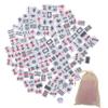 Abaodam Game 1 Set Miniature Mahjong Kit Portable Table for Home Party Entertainment view 1