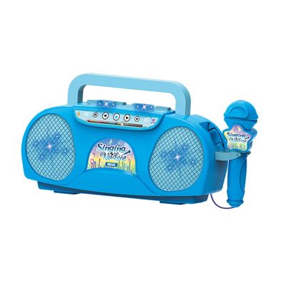 Luwecf Kids Microphone Karaoke Machine Portable Sturdy Mini Speaker Development Toy for Party Indoor Preschool Camping Children, Blue