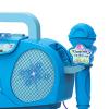 Luwecf Kids Microphone Karaoke Machine Portable Sturdy Mini Speaker Development Toy for Party Indoor Preschool Camping Children, Blue view 2
