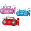 Luwecf Kids Microphone Karaoke Machine Portable Sturdy Mini Speaker Development Toy for Party Indoor Preschool Camping Children, Pink view 3
