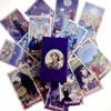 Jayiaine Tarot Cards Set with Guide Book and Interpretations, Tarot Board Game for Family Celebrations, Pink view 1