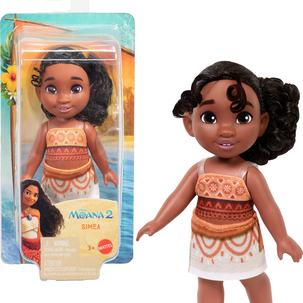 Mattel Disney Moana 2 Simea Fashion Doll with Anklet Accessory, 5 Moveable Joints & Removable Outfit, Toys Inspired by The Movie