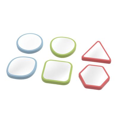 Kaplan Early Learning Infant Toddler Mirrors - Set of 6, Social Emotional Learning, Self-Awareness, Cognitive Development Toys, Mirrors for Kids, Ages 12+ Months