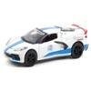 Collectibles 2020 Chevy Corvette C8 Stingray #145 White with Blue Stripes Greenlight Muscle Series 25 1/64 Diecast Model Car by Greenlight 13300E view 1