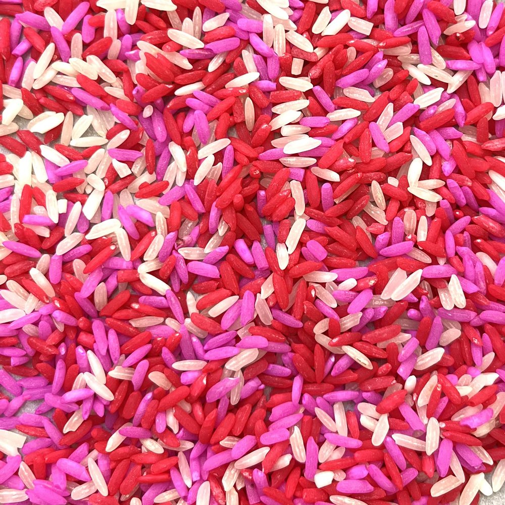 Valentine's Day Rice Filler for Sensory Bins, Pink & Red Rice for Sensory Valentine's Activity, DIY Sensory Pretend Play (6 Cups)