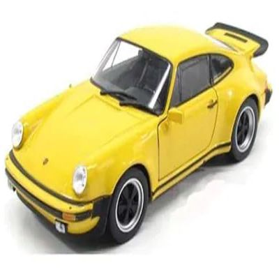 1974 911 Turbo 3.0 Yellow 1/24 Diecast Model Car by Welly 24043y