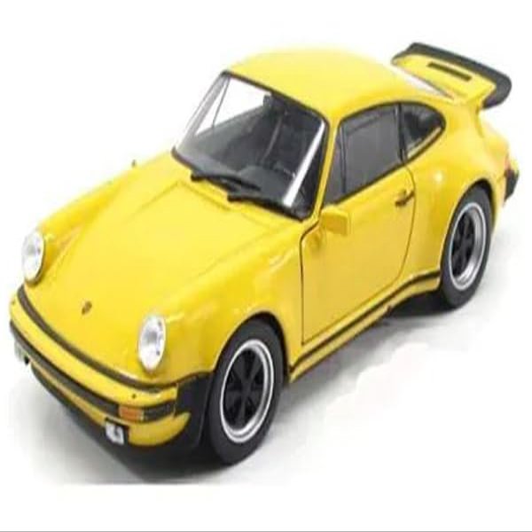 1974 911 Turbo 3.0 Yellow 1/24 Diecast Model Car by Welly 24043y