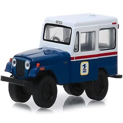 1971 DJ-5 Blue and White Hobby Exclusive 1/64 Diecast Model Car by Greenlight 29998