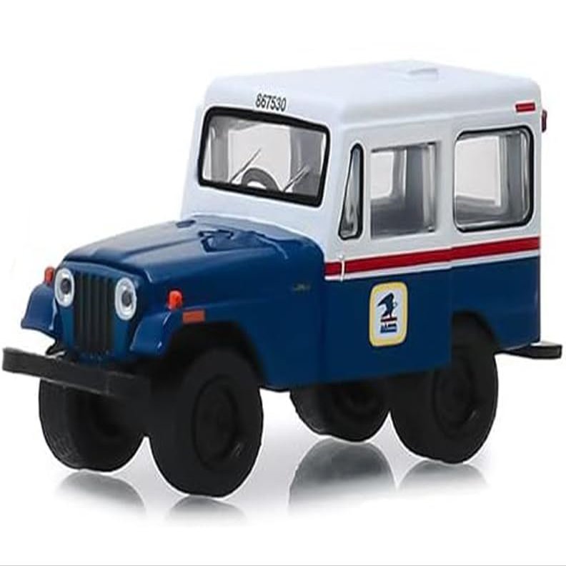 1971 DJ-5 Blue and White Hobby Exclusive 1/64 Diecast Model Car by Greenlight 29998