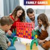 1.9 Feet Giant 4 in A Row Game, Jumbo 4-to-Score Connect Game Set for Kids & Adults Outdoor Yard, Lawn & Indoor Floor Play, Family Game Night & Party Board Games, Grand Birthday Valentines Day Gifts view 4