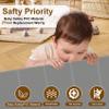 Miumoon 120 inch Retractable Baby Gates 42 inch Tall, Retractable Gate with Reinforced Strip Design to Prevent Crawling Through, 10 FT Extra Wide Retractable Dog Gate for Indoor/Outdoor view 3