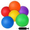 Shindel 6PCS Playground Ball with Air Pump, 5inch Inflatable Dodge Ball for Kids Indoor Outdoor view 1