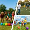 Shindel 6PCS Playground Ball with Air Pump, 5inch Inflatable Dodge Ball for Kids Indoor Outdoor view 4