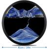 24'' Sand Art Liquid Motion, Moving Sand Art, Wall Mounted Sand Art Moving Sand Art Decor Picture Relaxing Mood Peaceful Piece 360Rotate Wall Art Deep Sea Sandscape, Home Office Work Decor,F view 2